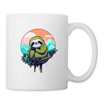 Dessin paresseux - Mug blanc - blanc - Droite