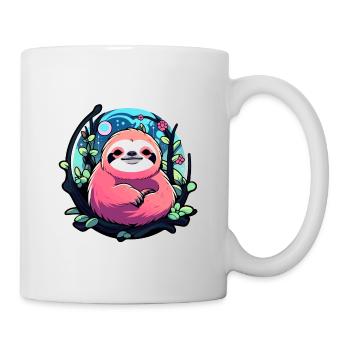 Dessin paresseux - Mug blanc - blanc - Droite