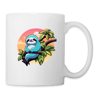 Dessin paresseux - Mug blanc - blanc - Droite