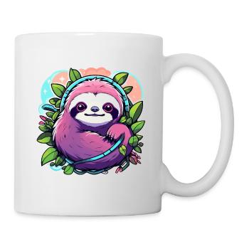 Dessin paresseux - Mug blanc - blanc - Droite