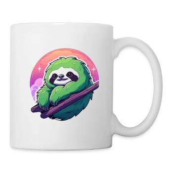 Dessin paresseux - Mug blanc - blanc - Droite