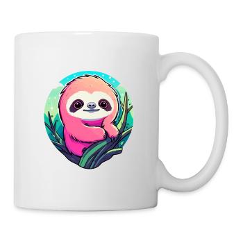 Dessin paresseux - Mug blanc - blanc - Droite