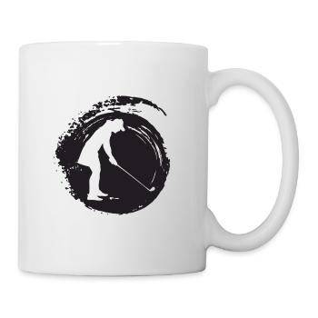 Golfspieler Golf - Tasse - Weiß - Rechts