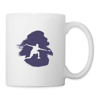 Raquette de badminton Badminton Drop - Mug blanc - blanc - Droite