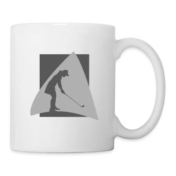 Golfball Golfer - Tasse - Weiß - Rechts