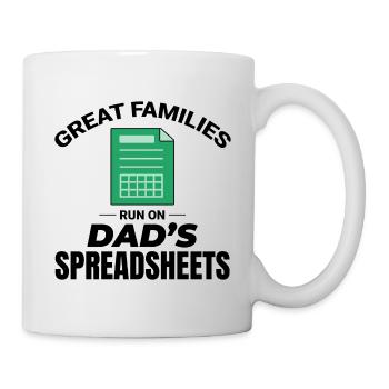 Accountant Dad Accounting Finance Financial Funny - Mug - white - Right