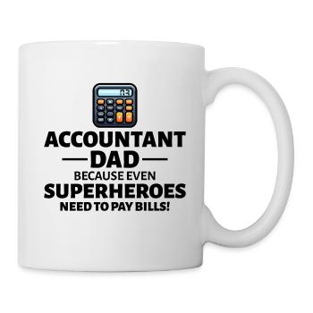 Buchhalter Vater Buchhaltung Finanzen Finanzen Lustig - Tasse - Weiß - Rechts