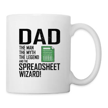 Buchhalter Papa Buchhaltung Finanzen Finanzen Lustig - Tasse - Weiß - Rechts
