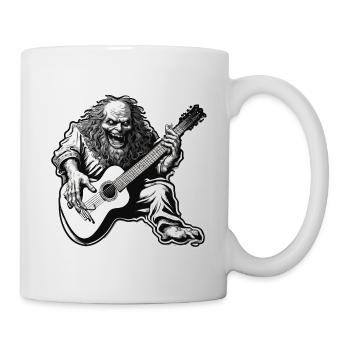 Rock n roll / Guitare / Musique / Instrument - Mug blanc - blanc - Droite