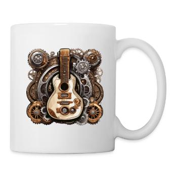 Rock n roll / Guitare / Musique / Instrument - Mug blanc - blanc - Droite