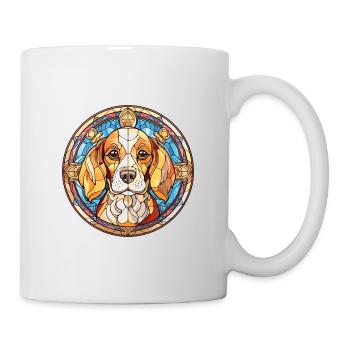 Porzellan Hunderasse Buntes Glas Buntes Wasser - Tasse - Weiß - Rechts