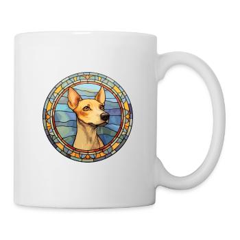 Ratonero Valenciano Hunderasse Buntglas Colorf - Tasse - Weiß - Rechts