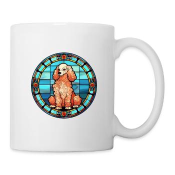 Pudel Hunderasse Buntes Aquarell - Tasse - Weiß - Rechts