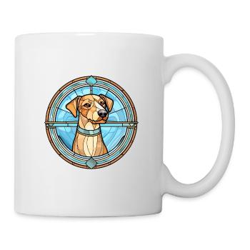 Skandinavische Hunderasse Buntes Glas - Tasse - Weiß - Rechts