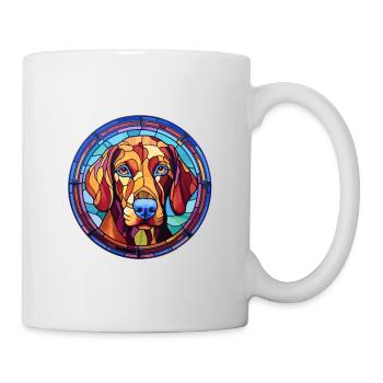 Sapsali Dog Breed Stained Glass Colorful Watercolo - Mug - white - Right