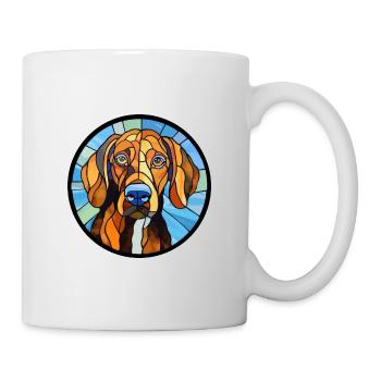 Schweizer Laufhund Dog Breed Stained Glass Colorfu - Mug - white - Right