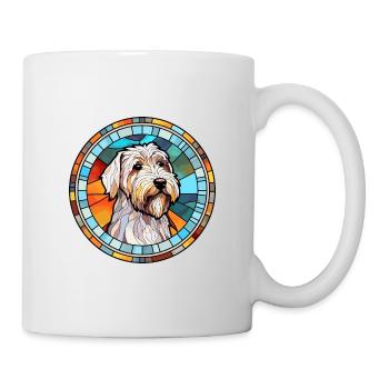 Sealyham Terrier Dog Breed Stained Glass Colorful - Mug - white - Right