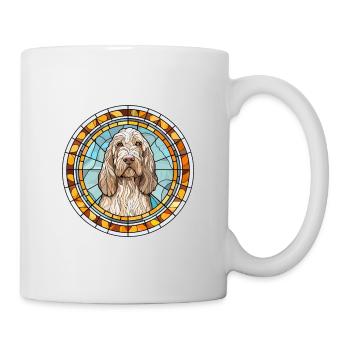Spinone Italiano Hunderasse Buntglas Bunt - Tasse - Weiß - Rechts