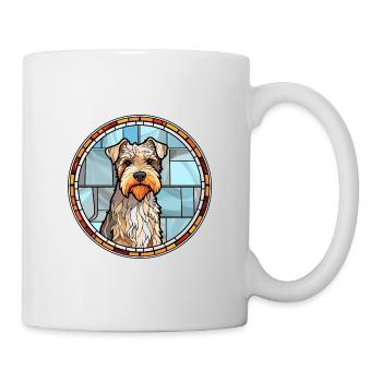 Sporting Lucas Terrier chien race vitrail Col - Mug blanc - blanc - Droite