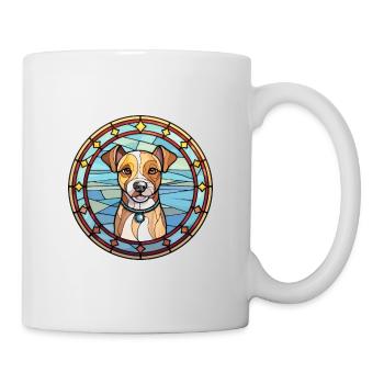 Teddy Roosevelt Terrier Hunderasse Buntglas Co - Tasse - Weiß - Rechts