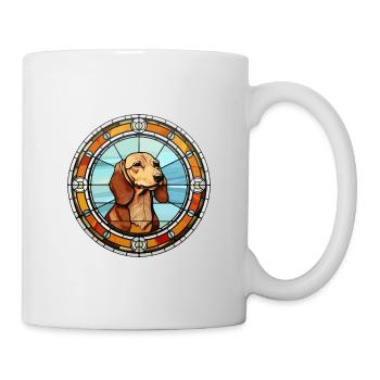 Westphalie Dachsbracke chien race vitrail Co - Mug blanc - blanc - Droite