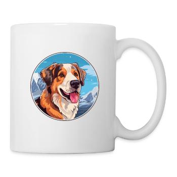 Akbash Hunderasse Karikatur Kawaii Aquarell - Tasse - Weiß - Rechts