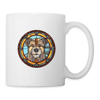 Tahltan Bear Dog Breed Stained Glass Colorful Wate - Mug - white - Right