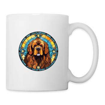 Tibetischer Mastiff Hunderasse Buntes Glas Buntes W - Tasse - Weiß - Rechts