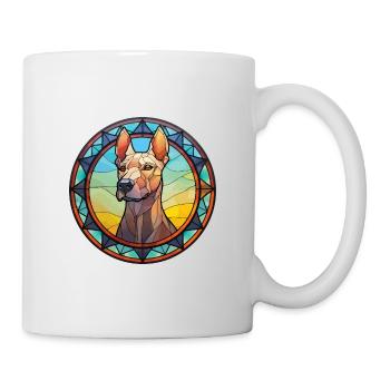Thai Ridgeback chien race vitrail coloré Wa - Mug blanc - blanc - Droite