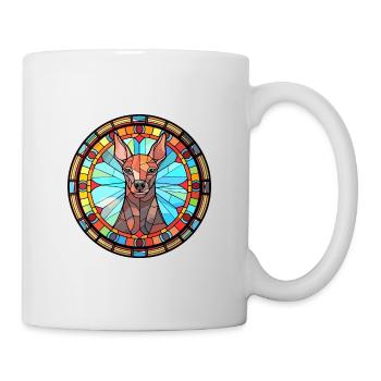 Xoloitzcuintli Dog Breed Stained Glass Colorful Wa - Mug - white - Right
