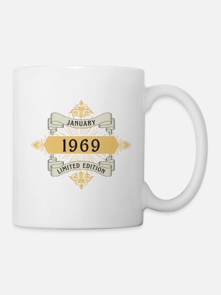 January 1969 Birthday Limited Edition - Mug - white