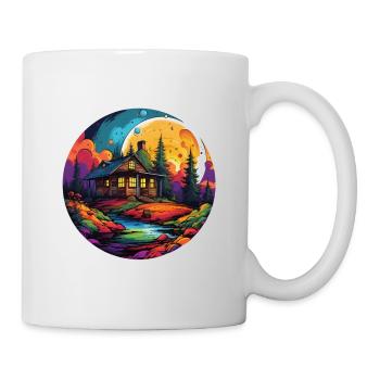 Tiny Haus - Waldhütte - Tasse - Weiß - Rechts