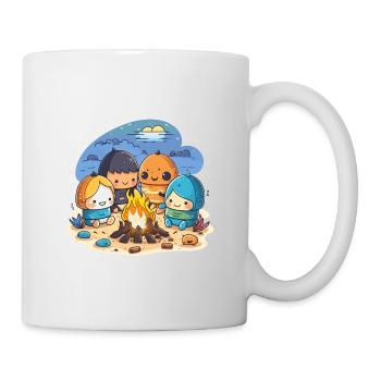 Le chasseur de coucher de soleil - Mug blanc - blanc - Droite