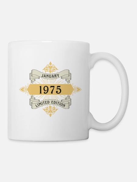 January 1975 Birthday Limited Edition - Mug - white