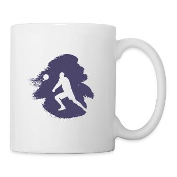 Volleyball player Volleyball player Beach volleyball - Mug - white - Right