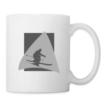 Skieur Skieur - Mug blanc - blanc - Droite