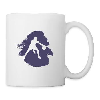 Basket-ball Basket-ball Joueur de basket-ball - Mug blanc - blanc - Droite