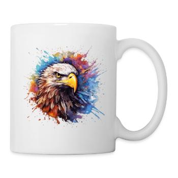 beautiful eagle in splash art - Mug - white - Right