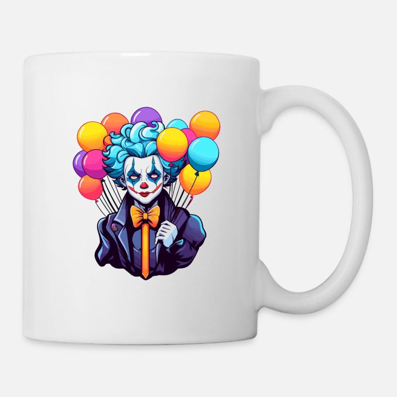 Clown Zeichnung - Tasse - Weiß