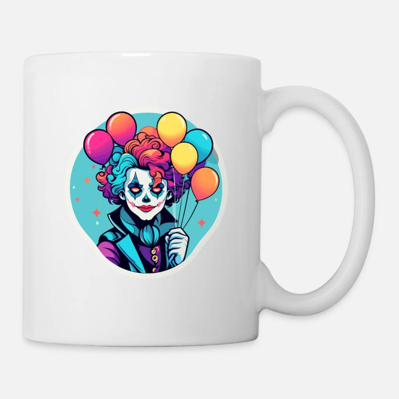 Clown Zeichnung - Tasse - Weiß