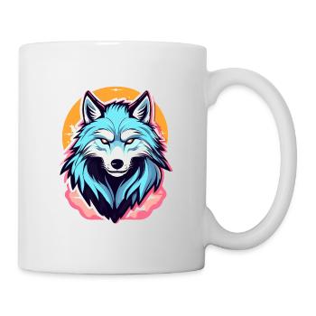 Werwolf Halloween Illustration - Tasse - Weiß - Rechts
