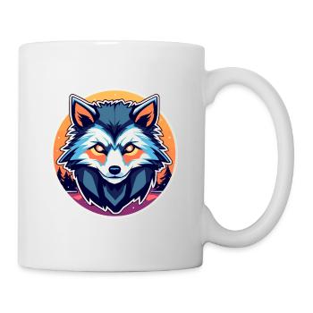 Werwolf Halloween Illustration - Tasse - Weiß - Rechts