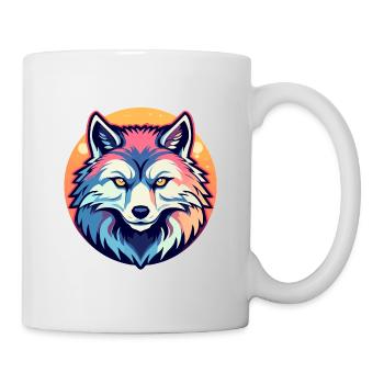 Werwolf Halloween Illustration - Tasse - Weiß - Rechts