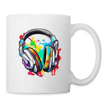 Headphones / Audio / Music / Sound / Studio / Cool - Mug - white - Right
