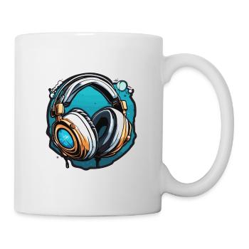 Headphones / Audio / Music / Sound / Studio / Cool - Mug - white - Right