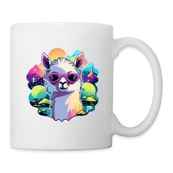 Llama Alpaca Illustration - Mug - white - Right