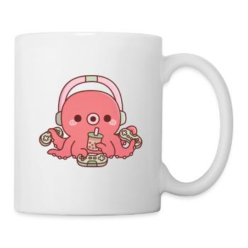 Mode multijoueur de Cute Octopus Gamer - Mug blanc - blanc - Droite