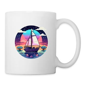 Sailboat Illustration - Mug - white - Right