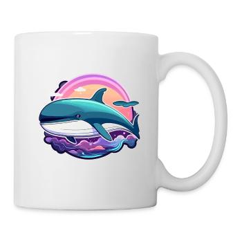 Wal Illustration - Tasse - Weiß - Rechts