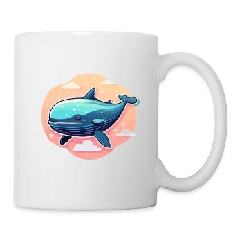 Wal Illustration - Tasse - Weiß - Rechts
